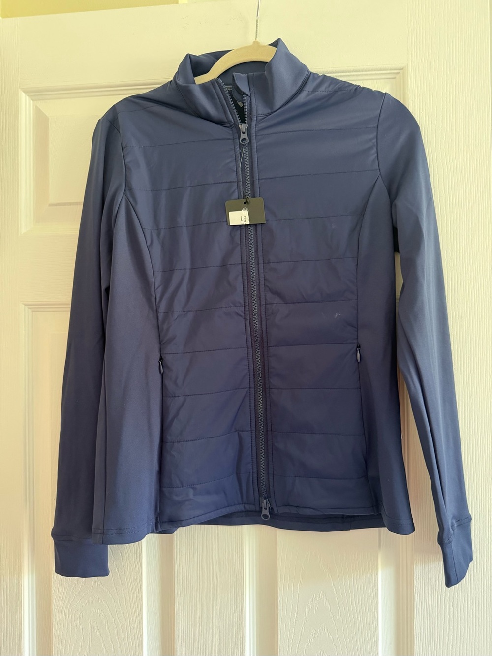 Women’s Lightweight Quilted Zip Jacket - Blue